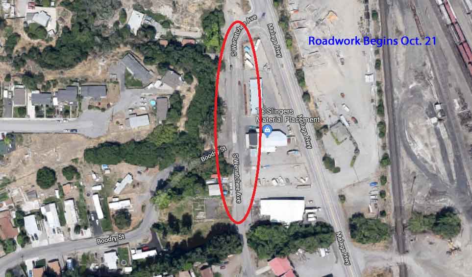 Work to replace South Wenatchee stormwater pipe begins Oct. 21 